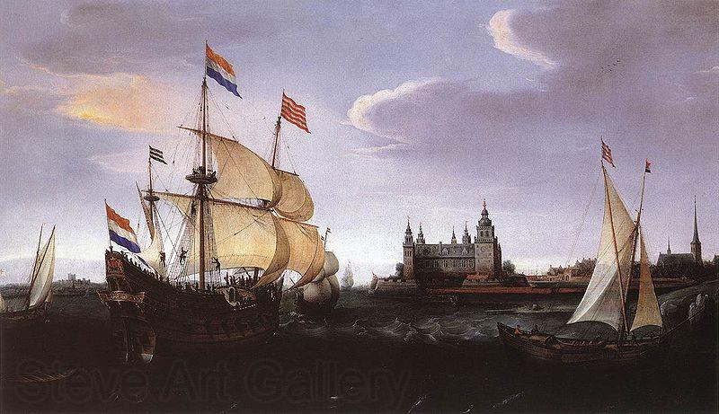 VROOM, Hendrick Cornelisz. Hollandse schepen in de Sont Germany oil painting art